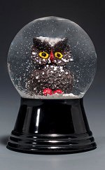 Woodlands Owl - Small<br>Vienna Snow Globe